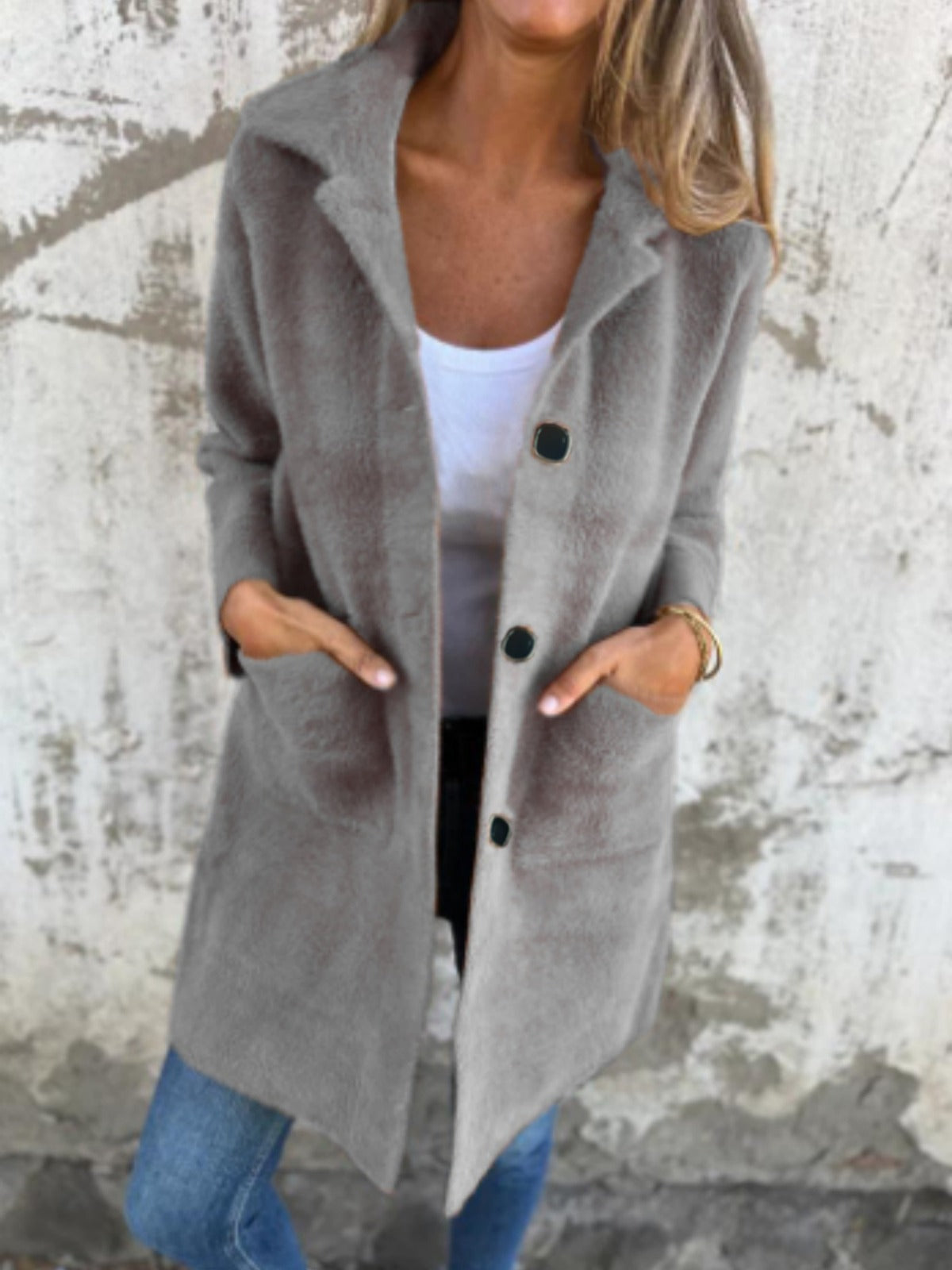 MARCE | Palton Casual cu Butoane