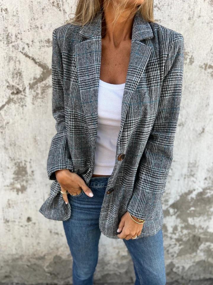 VIVI | Blazer cu Carouri Stilat