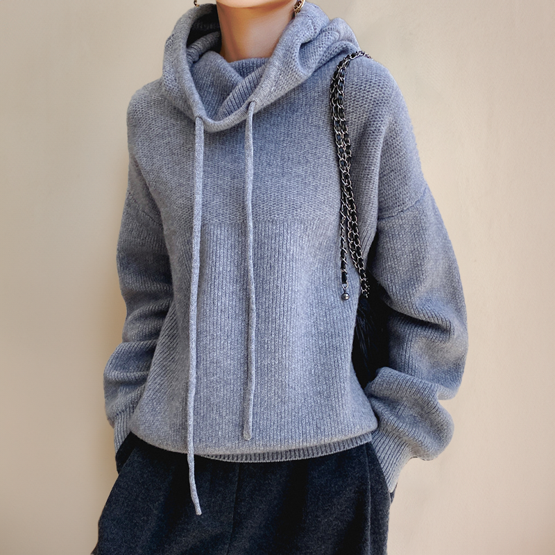 LIAH | Pulover Elegant cu Guler Înalt