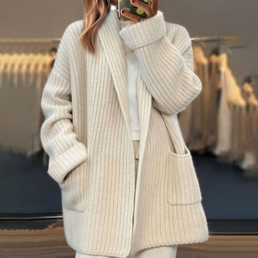 IRENE | Cardigan Tricotat din Amestec de Lână