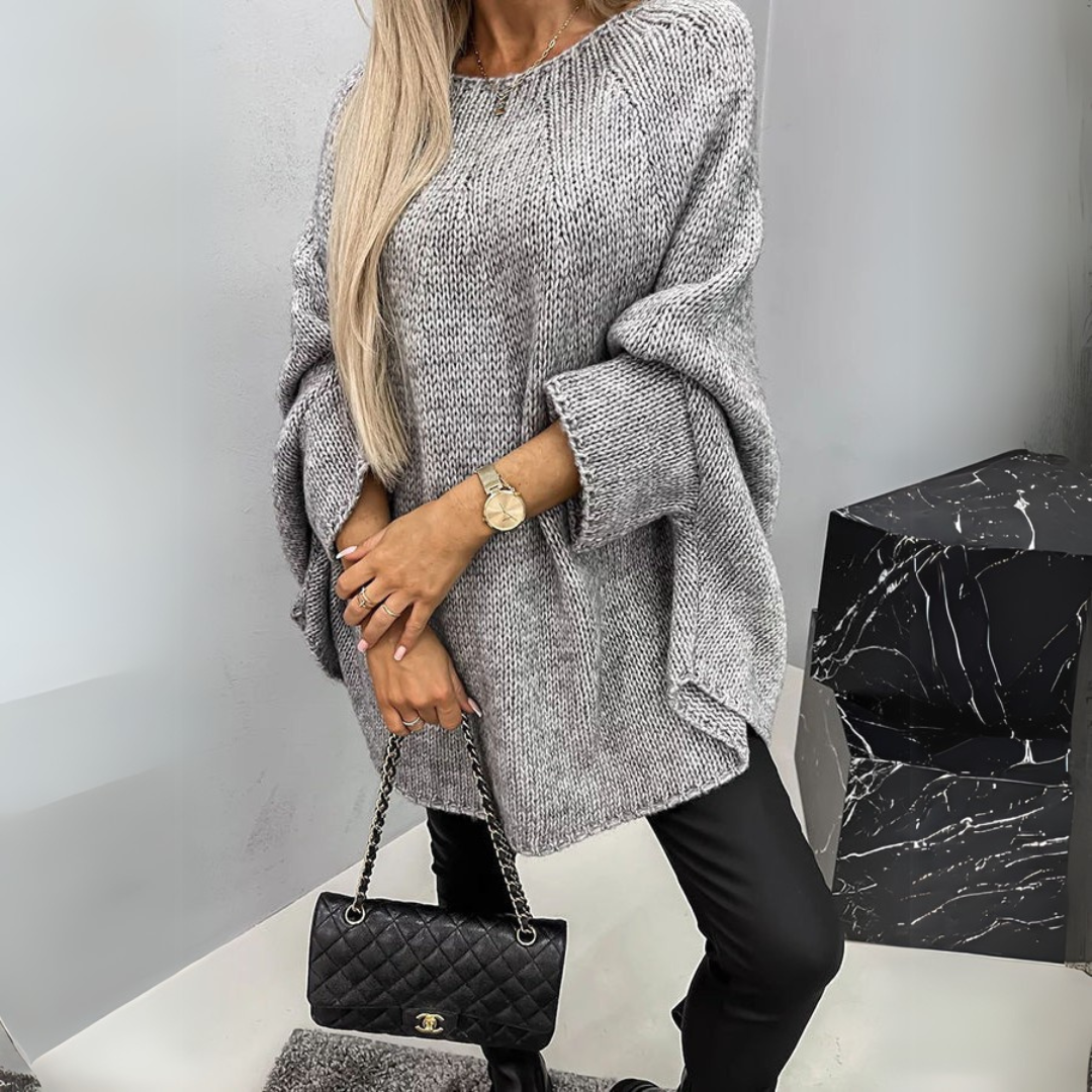 ISABELLE | Pulover Elegant cu Guler Răsfrânt