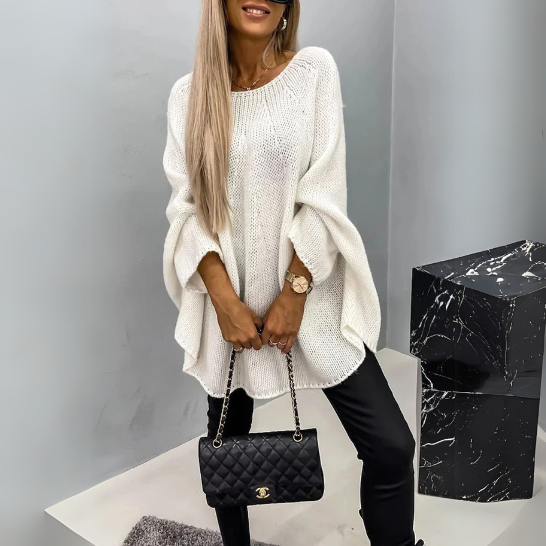 ISABELLE | Pulover Elegant cu Guler Răsfrânt