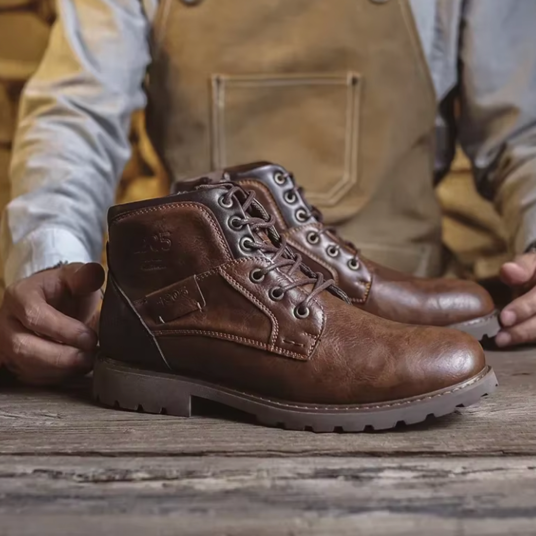 Aaron™ | Bottes en Cuir Vintage