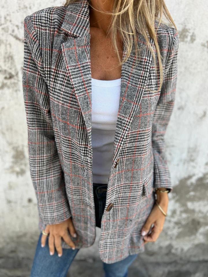 VIVI | Blazer cu Carouri Stilat