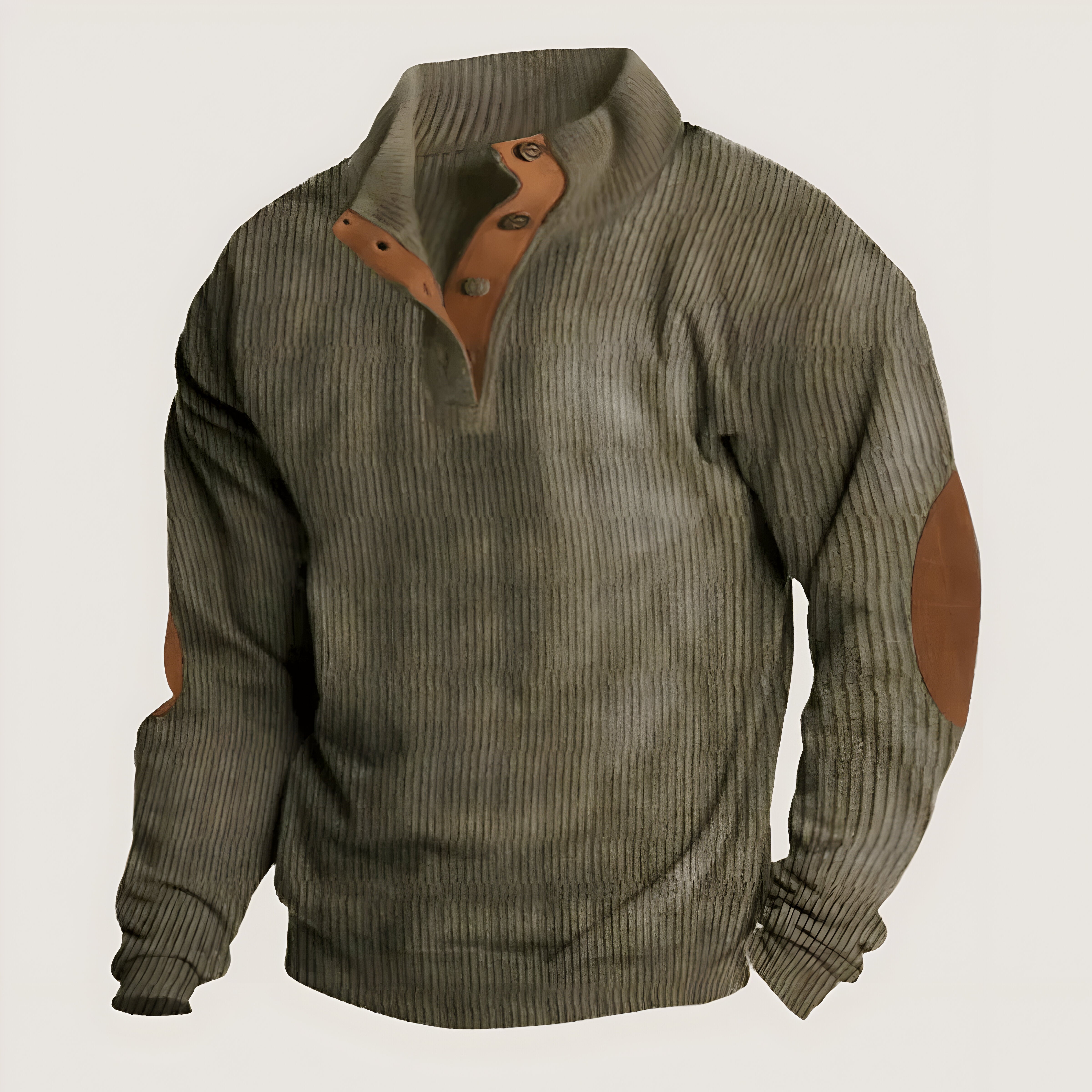 Ethan™ | Pulover cu Butoane și Textură Ribbed