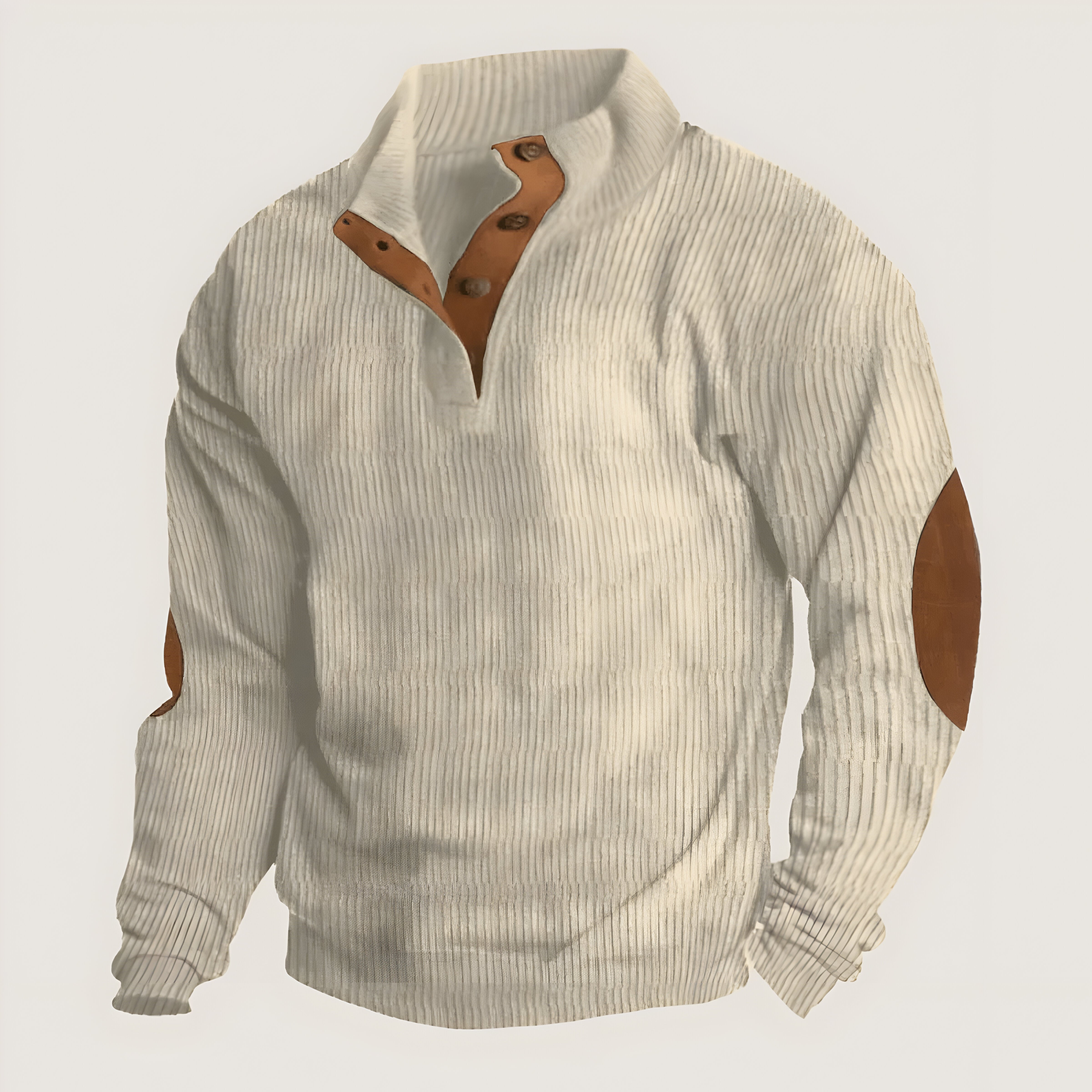 Ethan™ | Pulover cu Butoane și Textură Ribbed