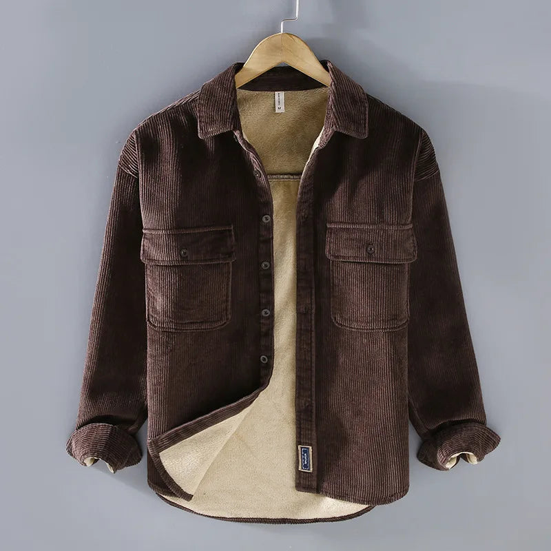 Adam™ | Jachetă din Corduroy cu Fleece