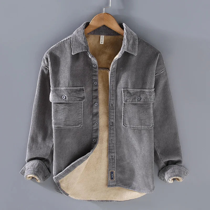 Adam™ | Jachetă din Corduroy cu Fleece
