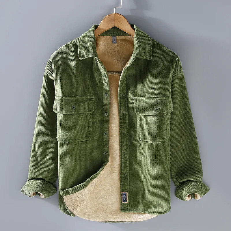 Adam™ | Jachetă din Corduroy cu Fleece