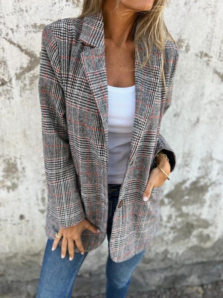 VIVI | Blazer cu Carouri Stilat