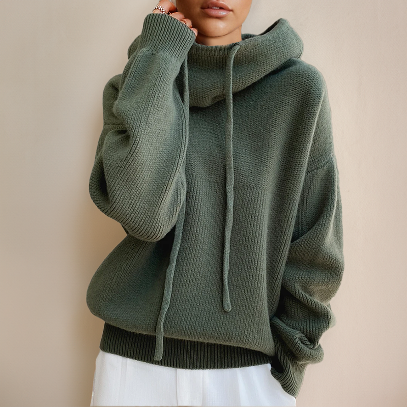 LIAH | Pulover Elegant cu Guler Înalt