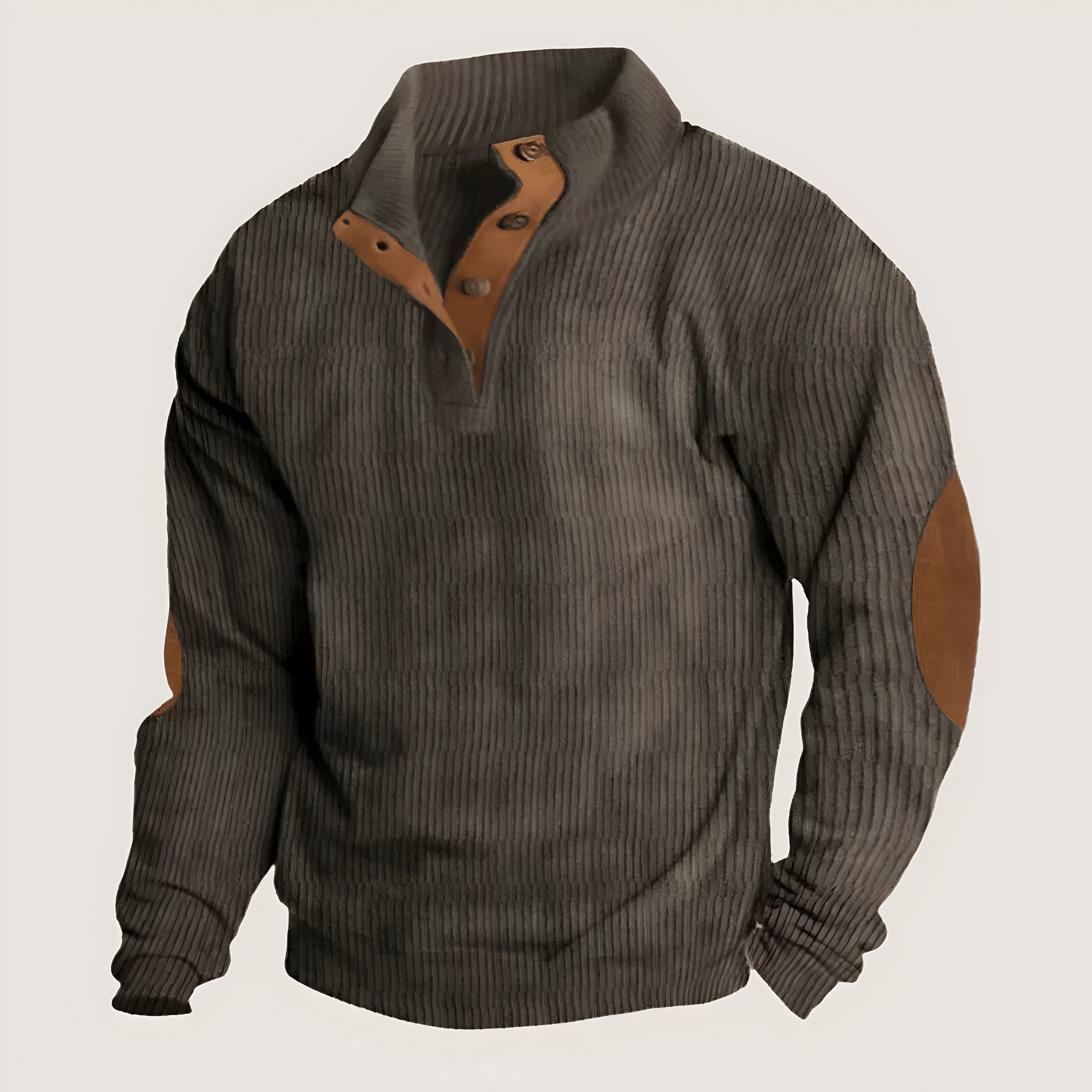 Ethan™ | Pulover cu Butoane și Textură Ribbed