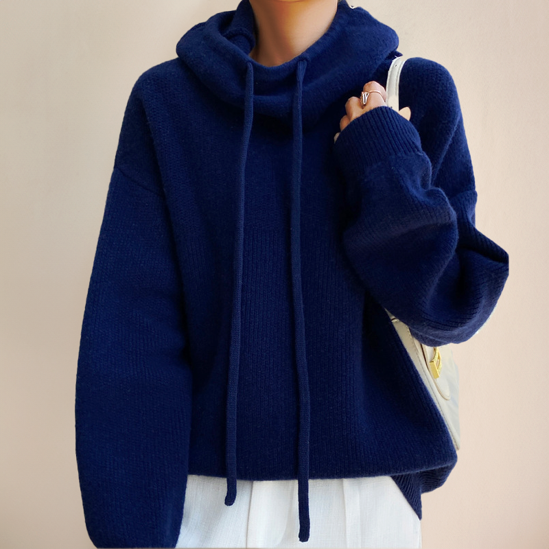 LIAH | Pulover Elegant cu Guler Înalt